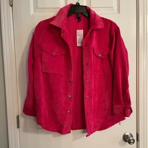 “Shacket” from target, button up. New with tags, size XS. Magenta/ hot pink.